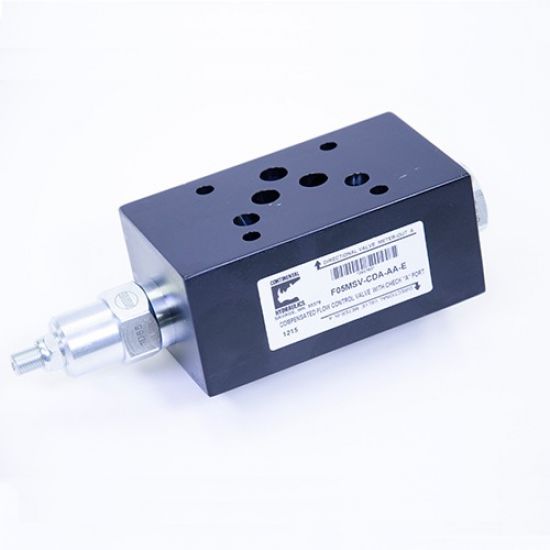 Continental Hydraulics Cetop 5. F05MSV - Flow Control Valve, Non-Compensated with Check image