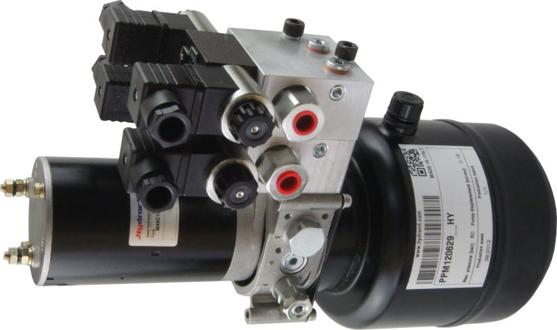 A look at a customised DC PPM (Micro Hydraulic Power Pack), with additional valves.