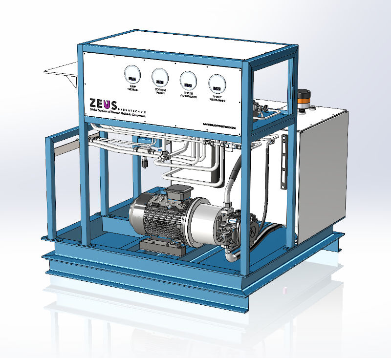 The CAD Drawing from the recent HPU manufacture for a client in the Aerospace industry.