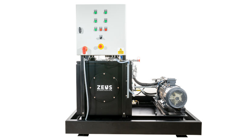 One of Zeus Hydratech's Hydraulic test rigs, manufactured in Bristol.