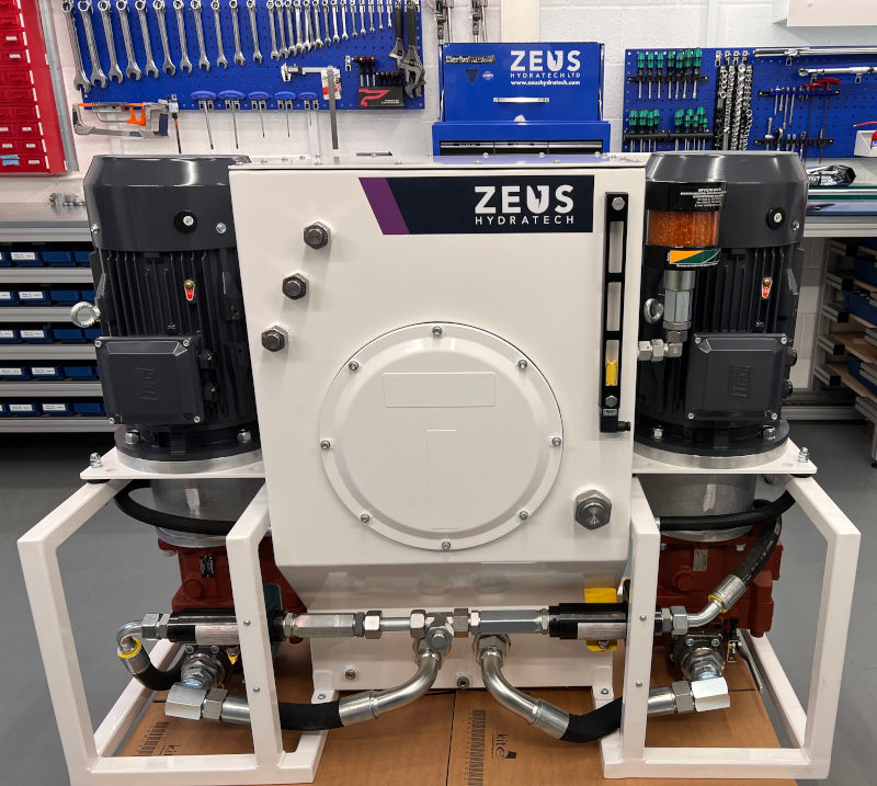 A Uniquely designed Hydraulic Power Unit, manufactured by Zeus Hydratech to be installed in a confined space.