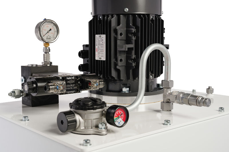 An Image showing many of the components installed on one of Zeus Hydratech's Power Units.