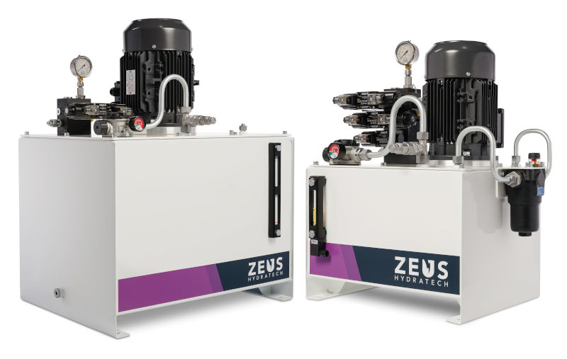 Two of Zeus Hydratech's Industrail Modular Power Pack range, specifically designed for industrial applications.