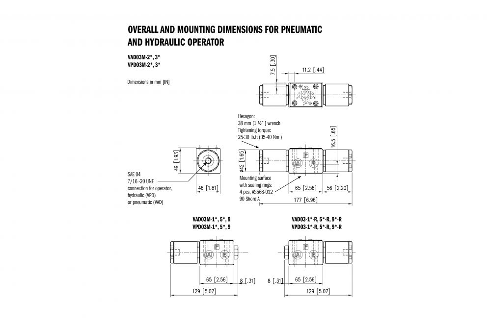 CONTINENTAL HYDRAULICS VMD 03 M-3 A-G-10-B WAY?MARGA%MANUAL LEVEL OPERATED DIRECTIONAL CONTROL VALVE?MANTA%ALL PORTS BLOCKED?MANTA%3 POSI - 2