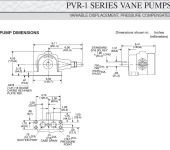 Continental Hydraulics PVR1-4B10-RM-O-1-I Variable Displacement Vane Pump, 11.5cc/rev image