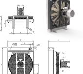 HPA 72 A035700400B#1 Emmegi Air Blast Cooler, AC Electric Motor image